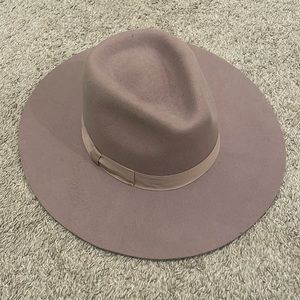URBAN OUTFITTERS TAUPE WOOL RANCHER HAT